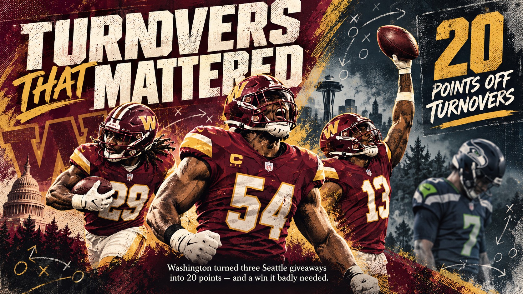 Seattle made mistakes. The Commanders made them pay.